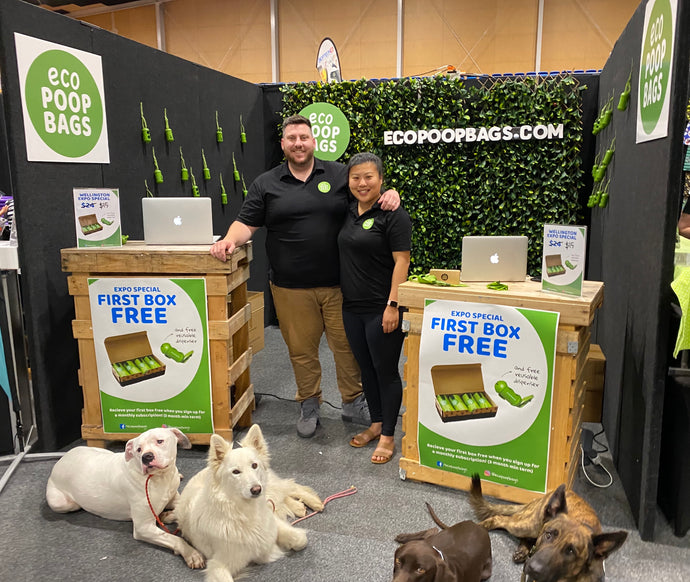 Eco Poop Bags at the Wellington Pet Expo